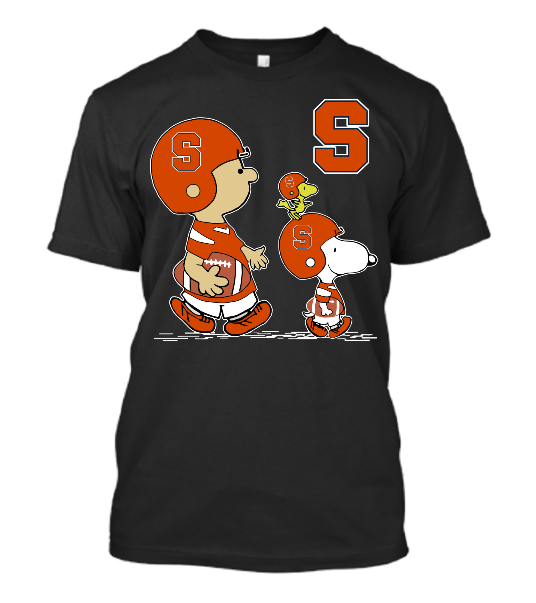 Syracuse Orange Charlie Brown And Snoopy Football T-Shirt