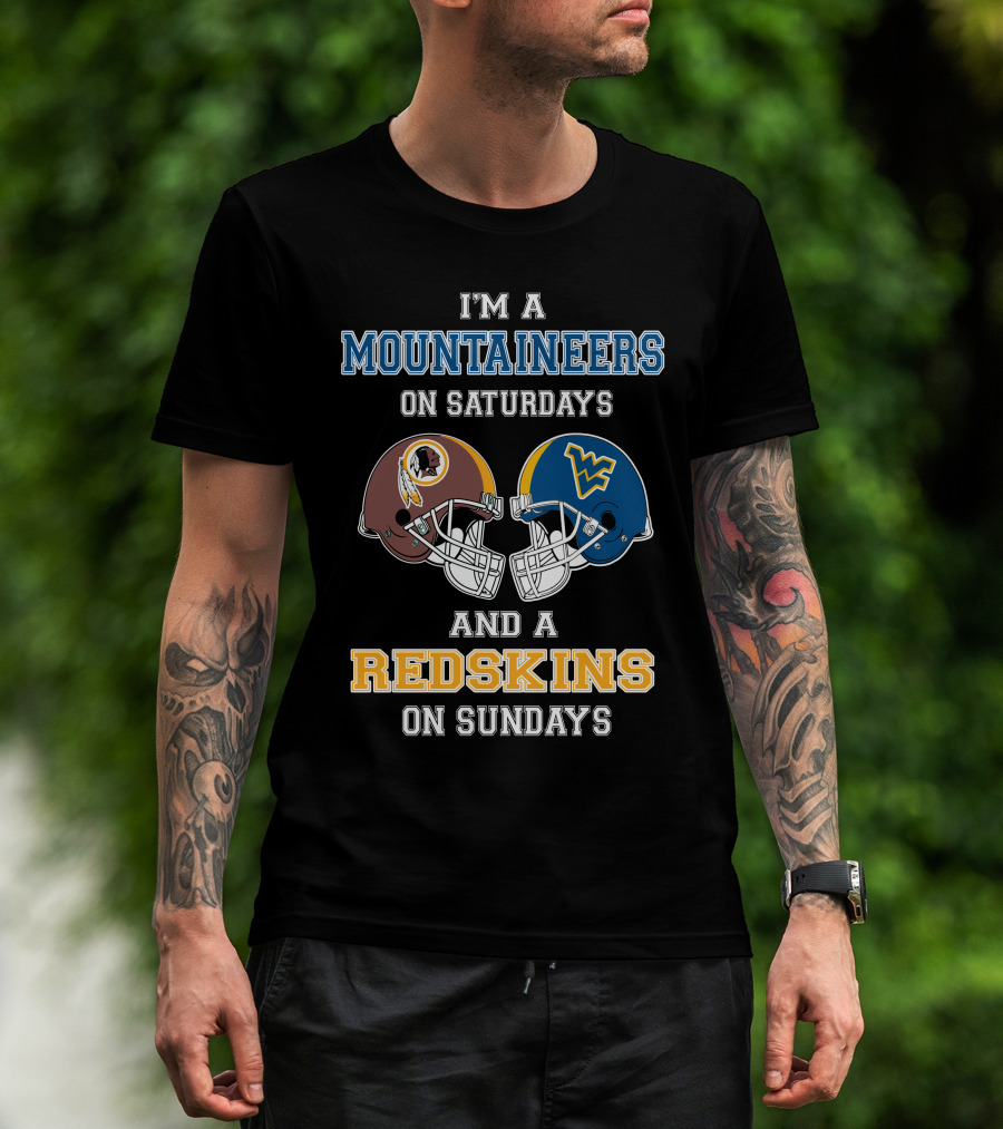 Mountaineers Saturdays Redskins Sundays T-Shirt