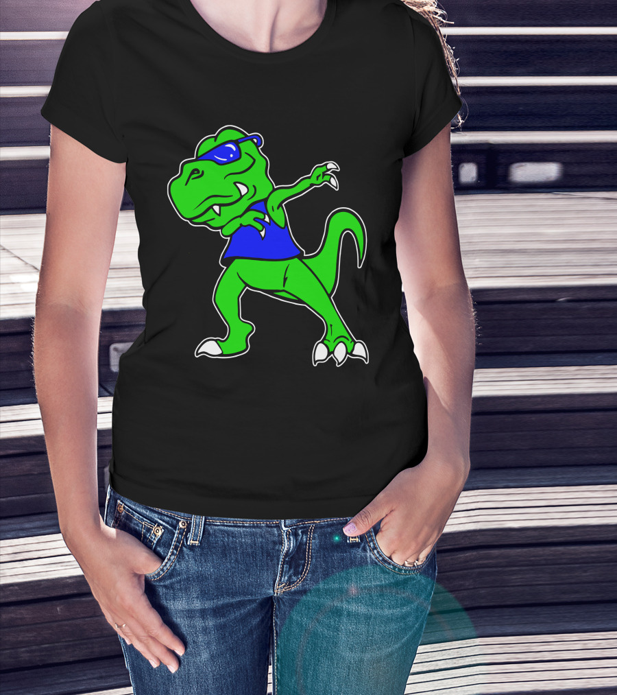 Dragon Dabbing In Blue Sunglasses And Tank Top T-Shirt