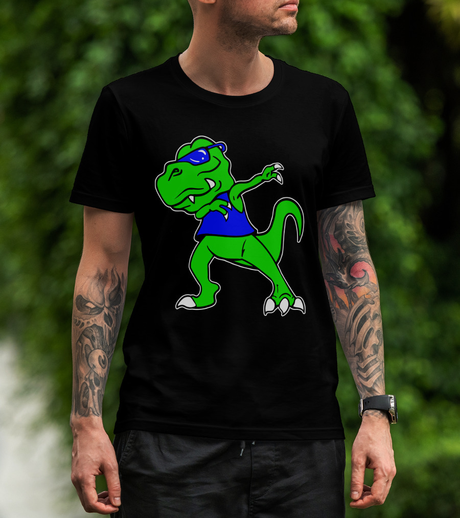 Dragon Dabbing In Blue Sunglasses And Tank Top T-Shirt