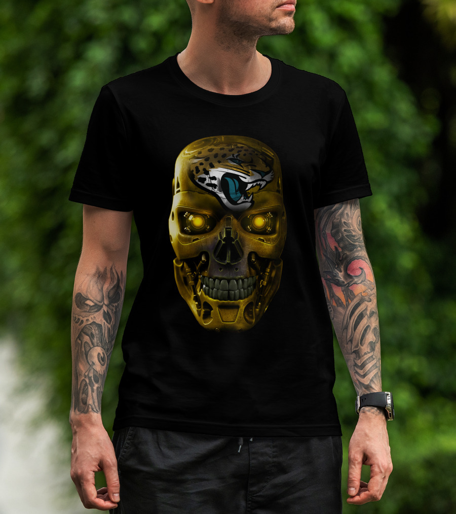 Terminator Skull Jaguars T-Shirt