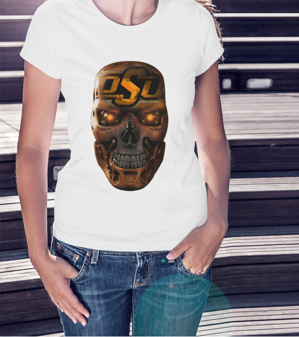 OSU Cowboys Skull Mechanic T-Shirt