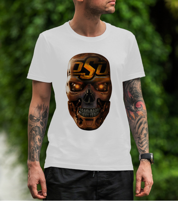 OSU Cowboys Skull Mechanic T-Shirt