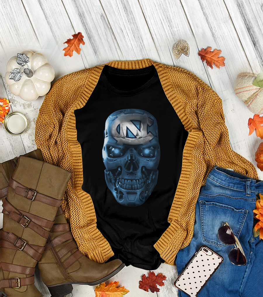 SKULL TARHEELS TERMINATOR INSPIRED T-Shirt
