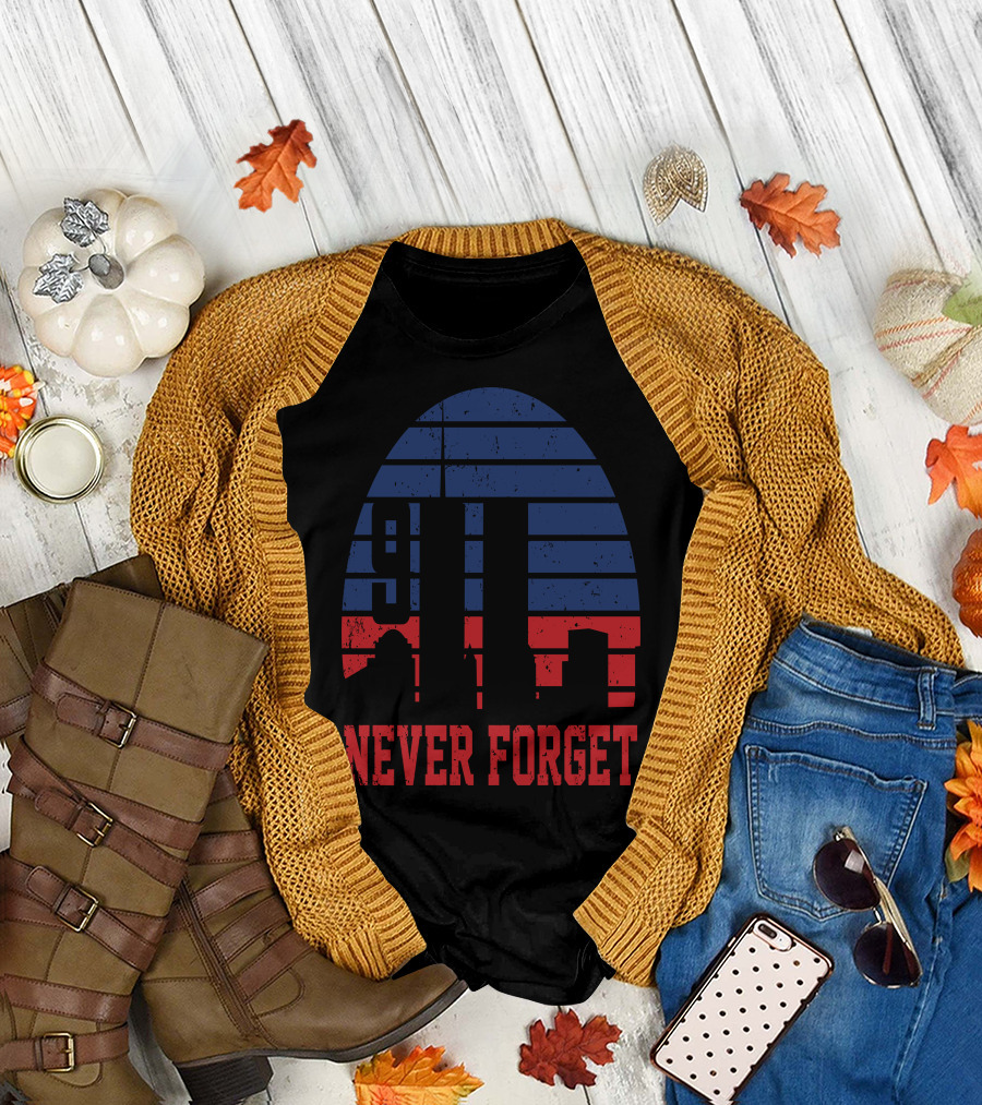 9.11 Never Forget Patriot Day Anniversary T-Shirt