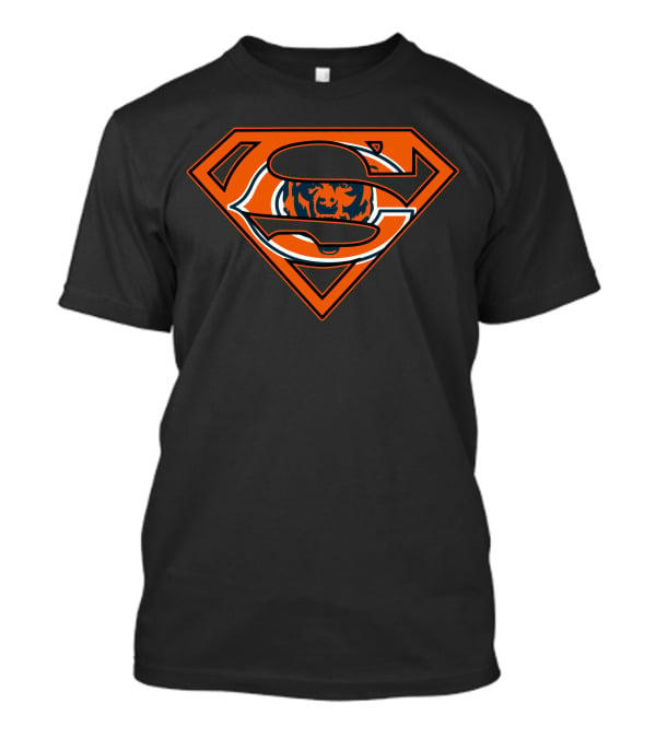 Superman Chicago Bears Logo Combination T-Shirt