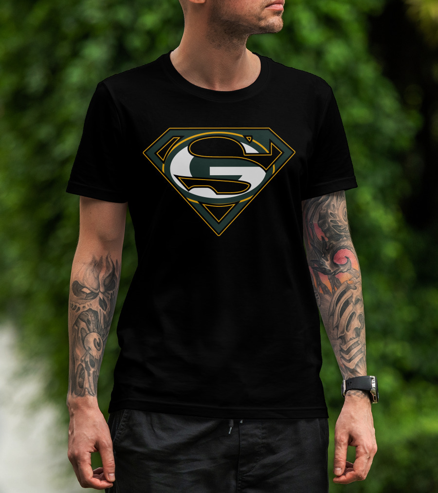 Super Man Green Bay Packers T-Shirt
