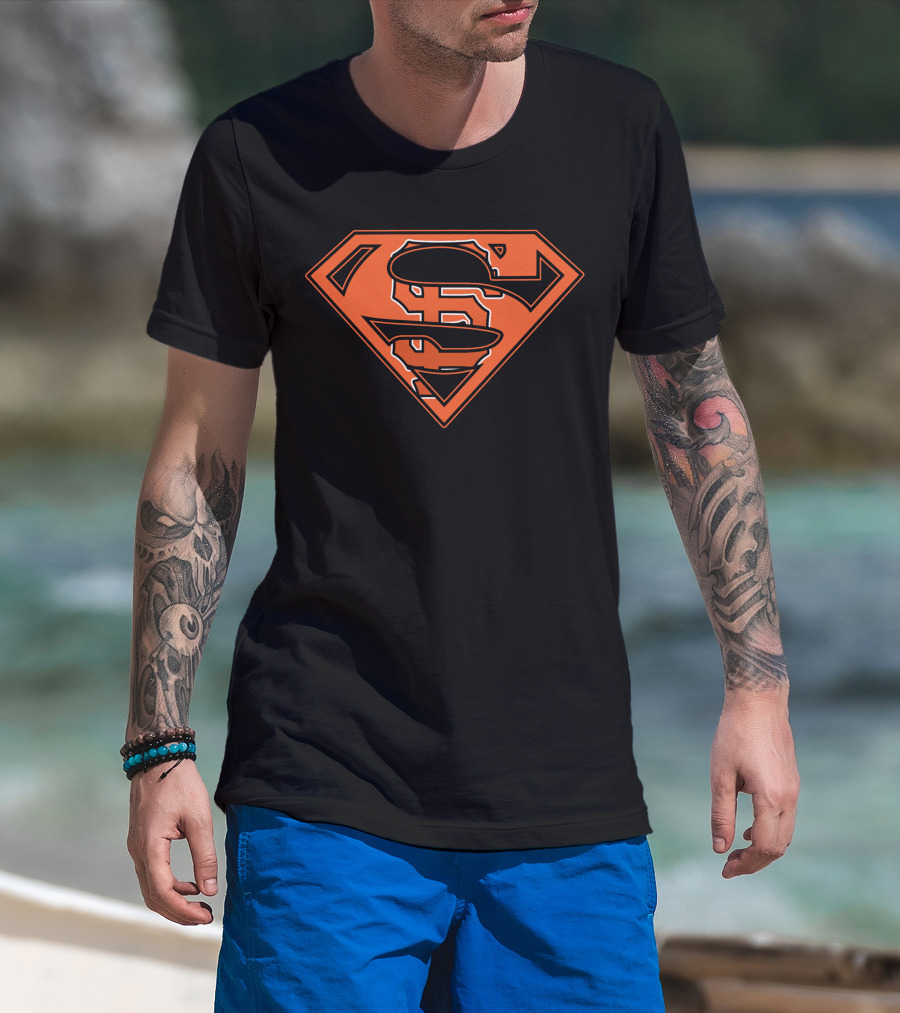 Superman Giants Orange T-Shirt