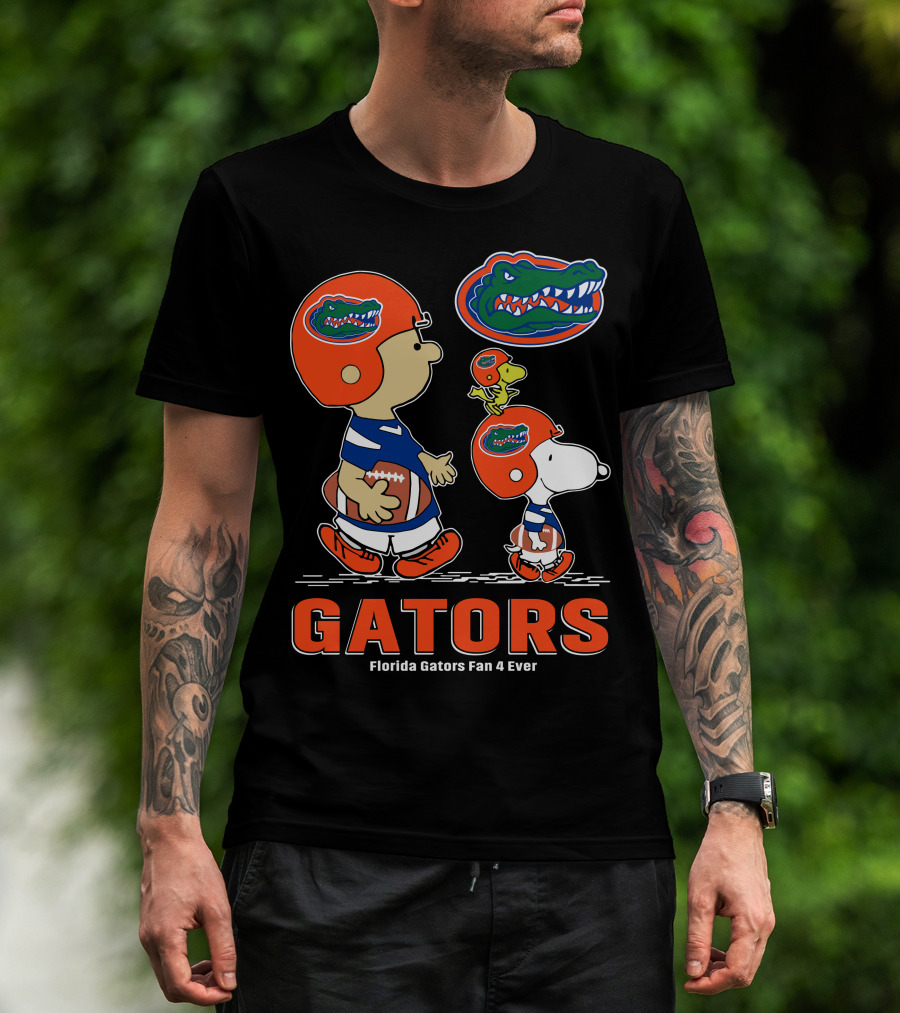 Florida Gators Fan 4 Ever Peanuts Football Gators T-Shirt