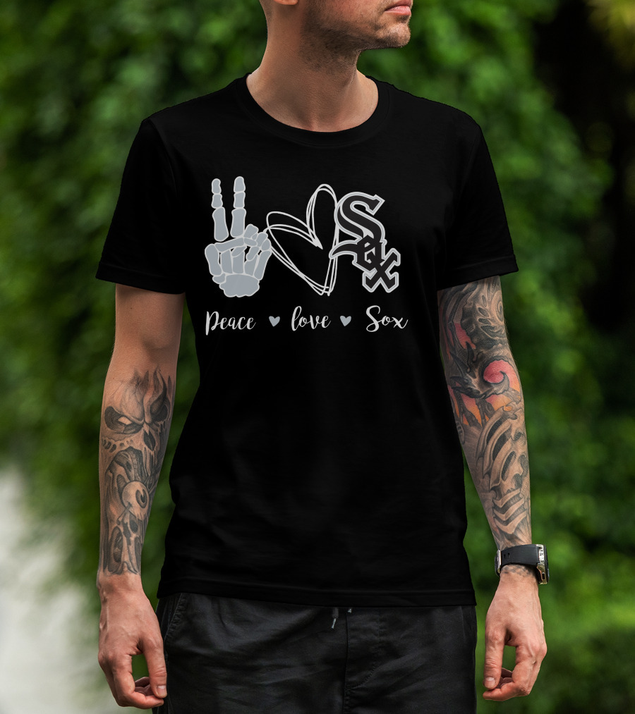 Peace Love Chicago White Sox T-Shirt