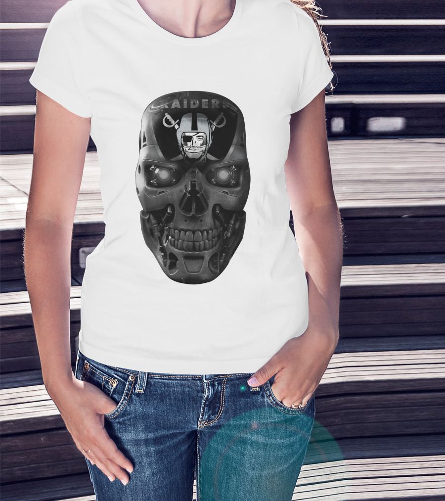 Raiders Skull Cyberpunk Fusion T-Shirt