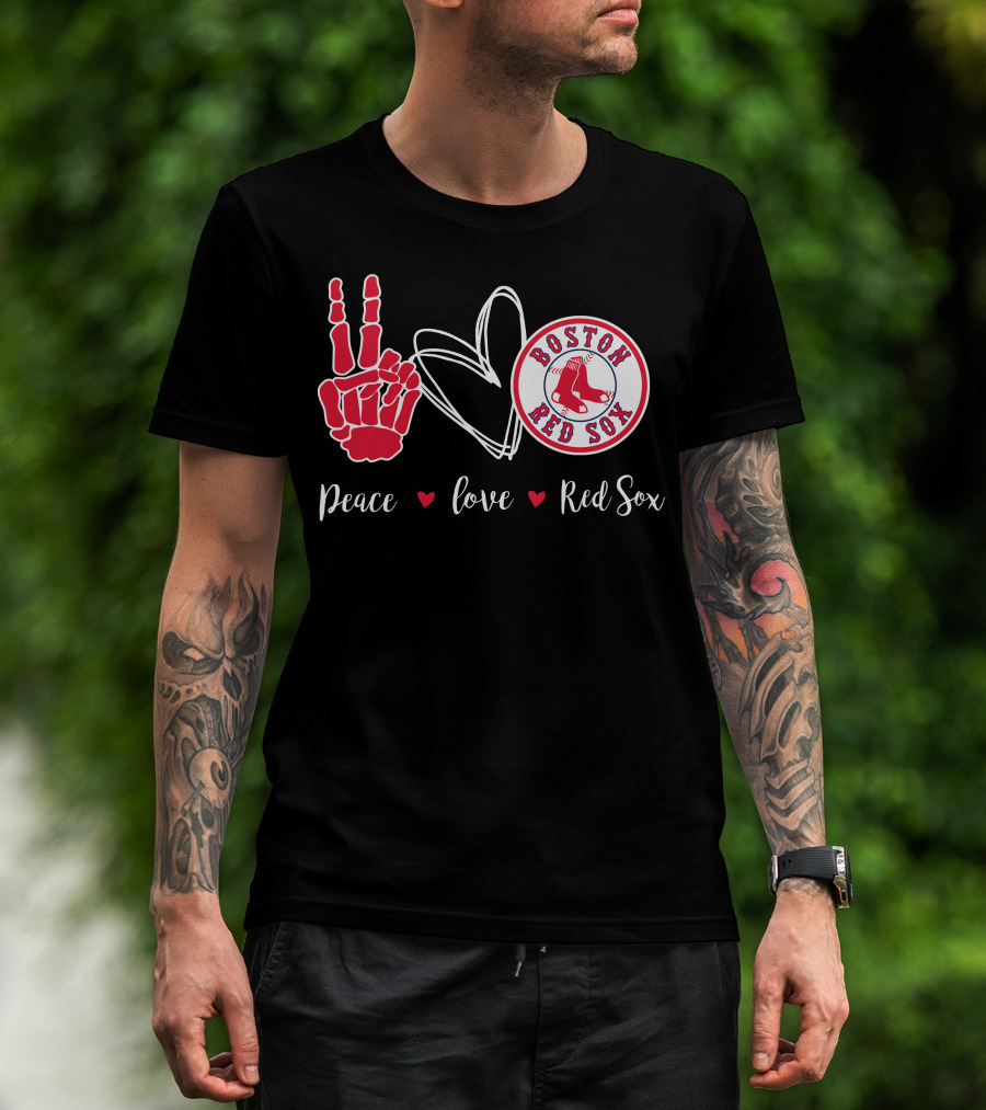 Peace Love Boston Red Sox T-Shirt