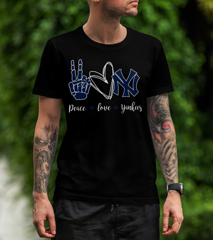 Peace Love Yankees T-Shirt