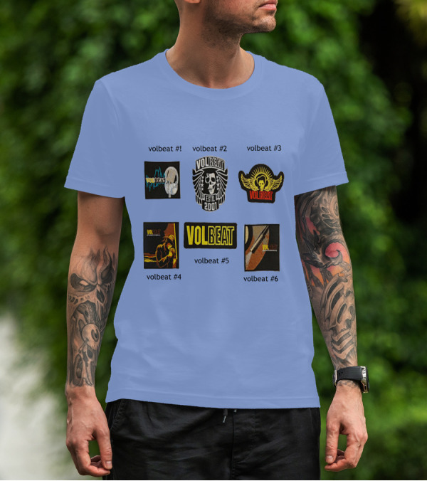 Volbeat Estd 2001 Collection Volbeat #1 #2 #3 #4 #5 #6 T-Shirt
