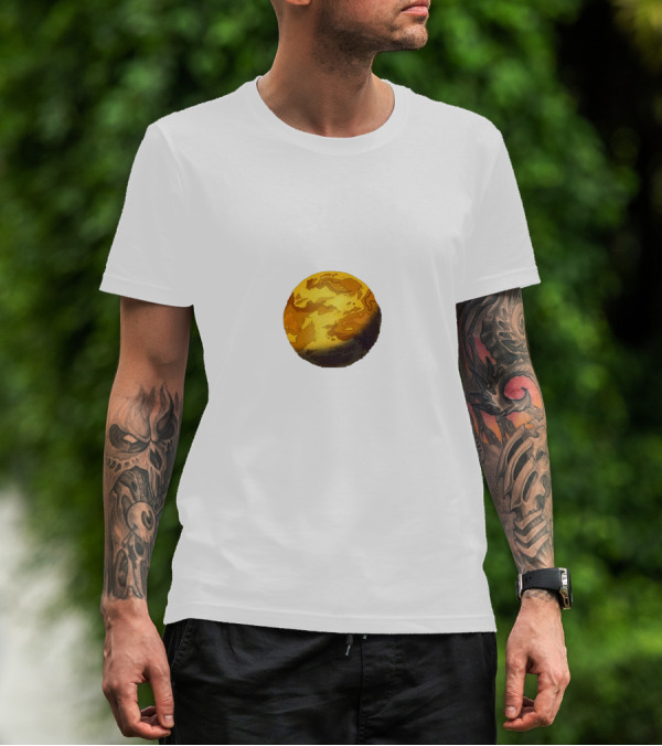 Mootopia Planet Cheese Sphere Block T-Shirt