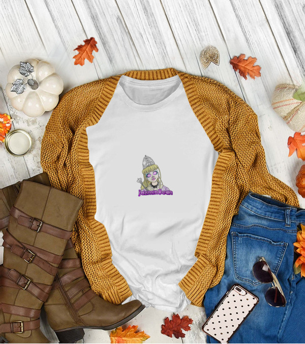 Jazmin Bean Tiara Anime Style Purple Glasses T-Shirt