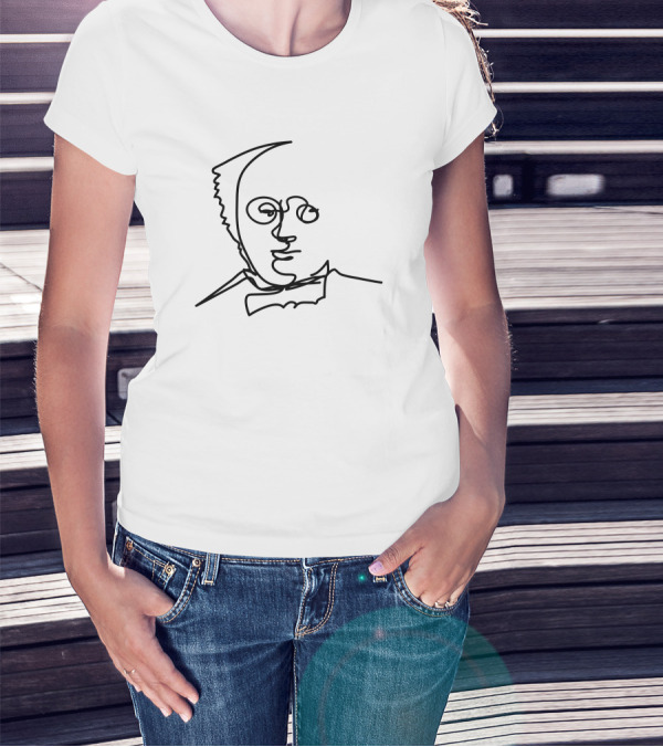 Monsieur Minimalist One-Line T-Shirt