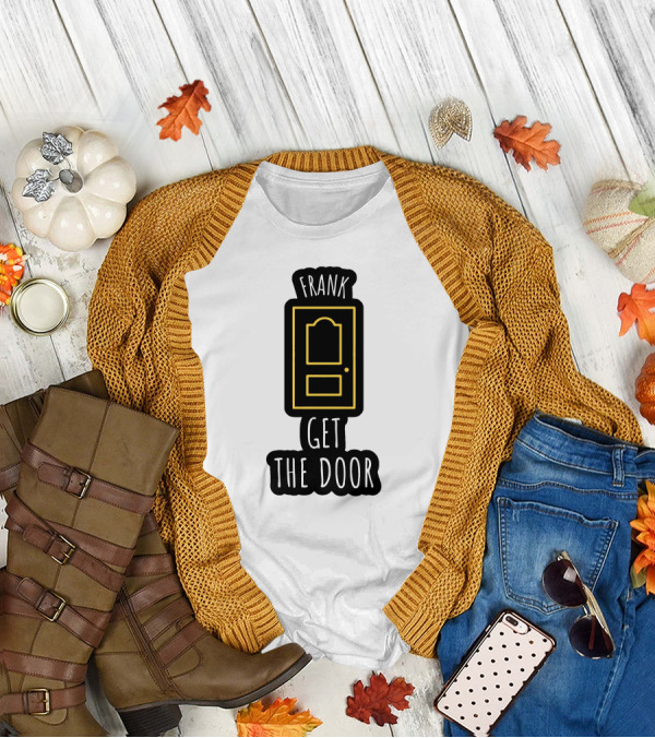 Frank Get The Door Yellow Outline Door T-Shirt