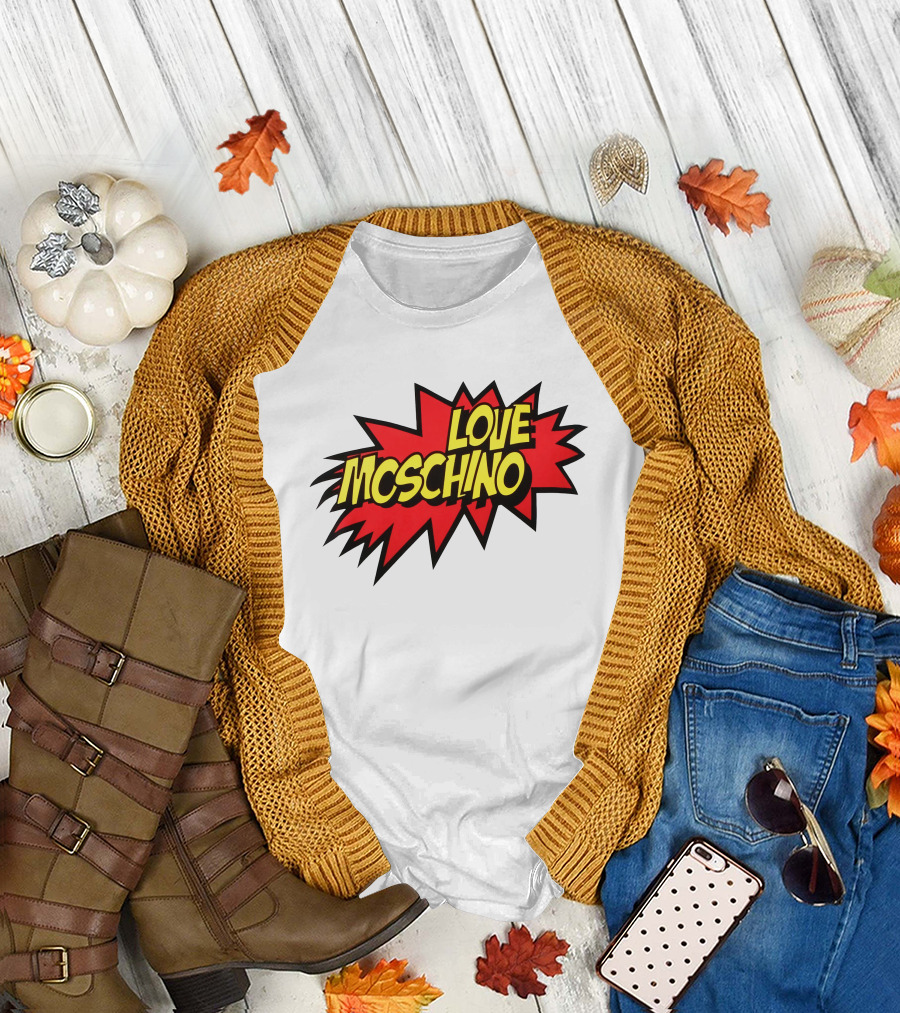 Love Moschino Comic Book Style Burst T-Shirt