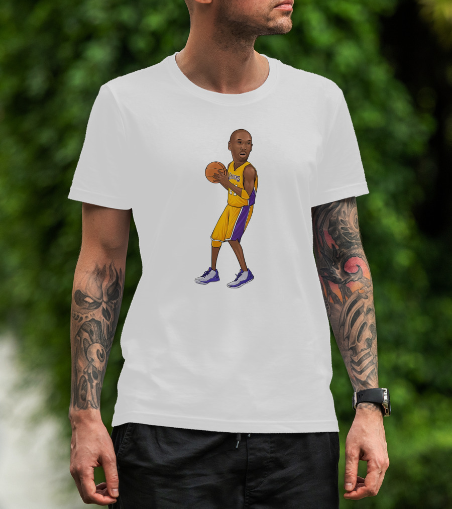 Lakers Kobe Basketball Player In Action T-Shirt