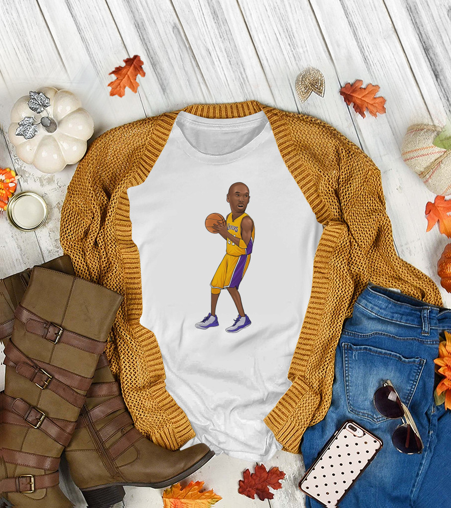 Lakers Kobe Basketball Player In Action T-Shirt