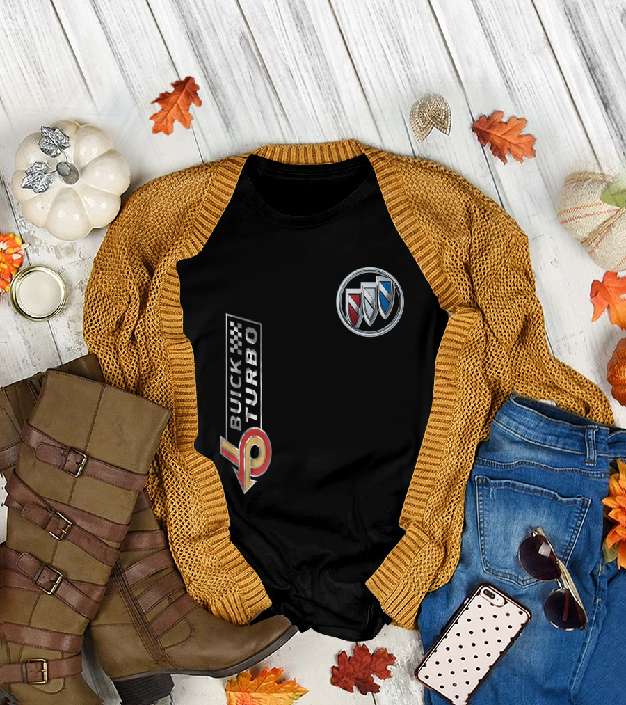 BUICK TURBO Logo with Tri-Shield Emblem T-Shirt