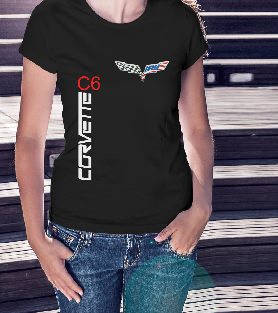 CORVETTE C6 Racing Flag T-Shirt