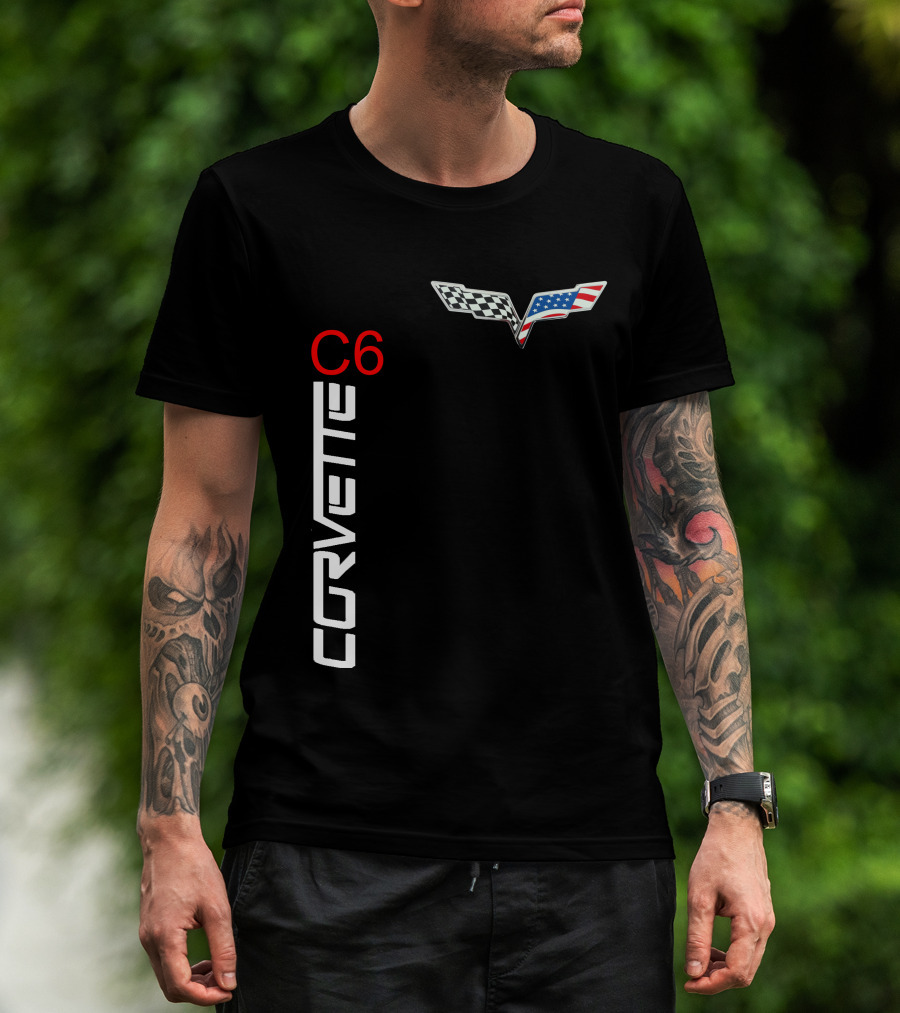 CORVETTE C6 Racing Flag T-Shirt