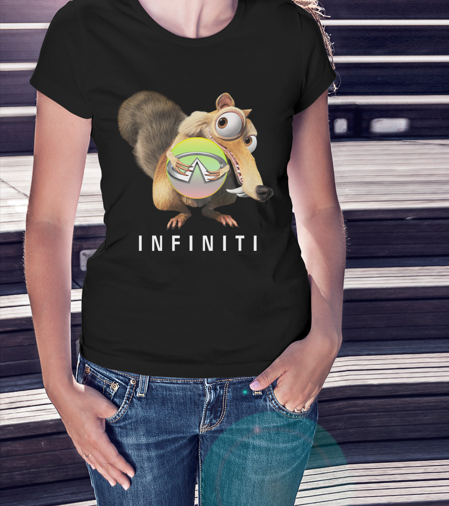 INFINITI Scrat Holding Green Sphere T-Shirt