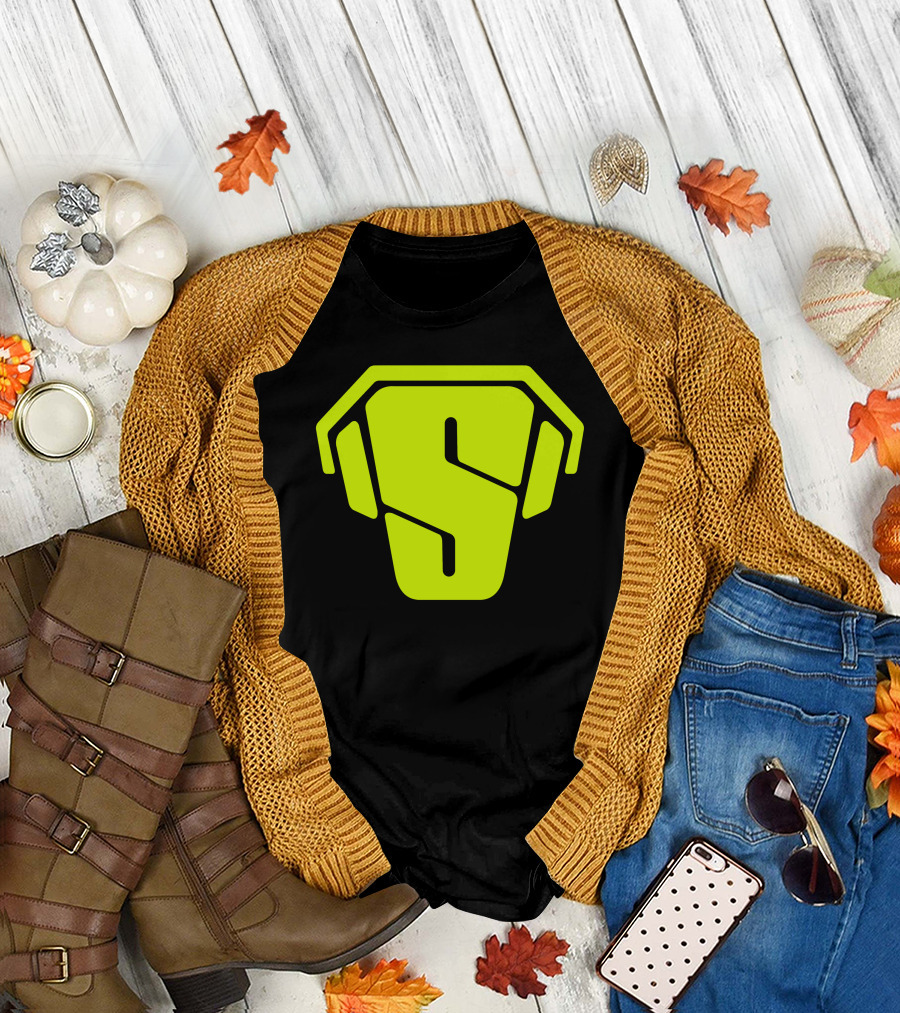 RS Green Iconic Logo S Neon T-Shirt