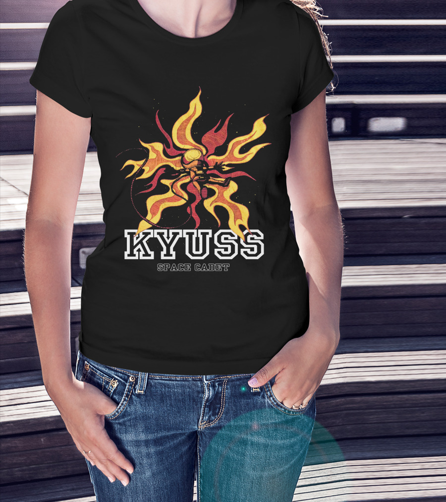 KYUSS Space Cadet Flame Astronaut T-Shirt