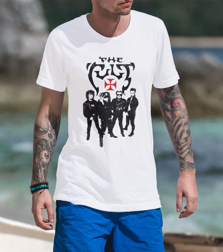The Cult Band Cross Symbol T-Shirt