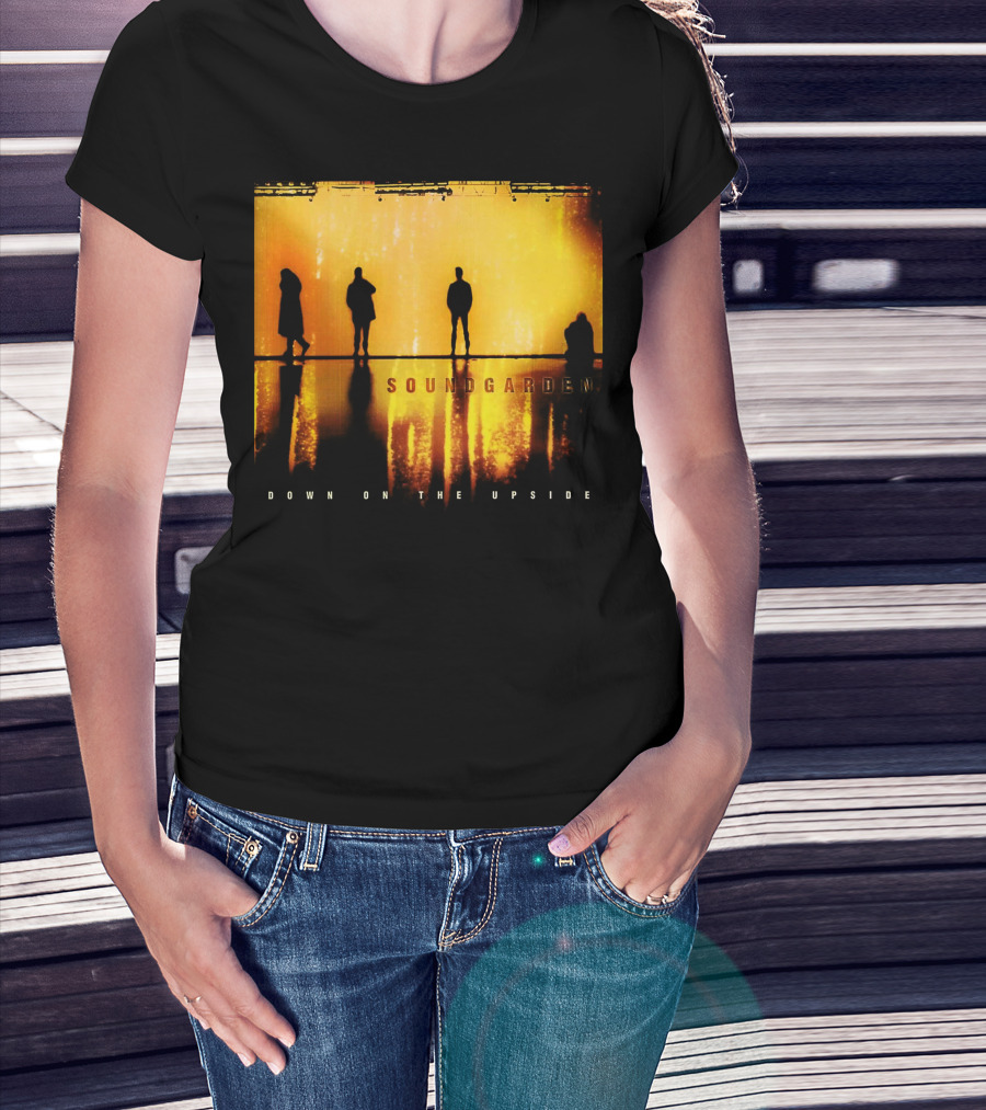 Soundgarden Down On The Upside Silhouettes Reflecting On Stage T-Shirt