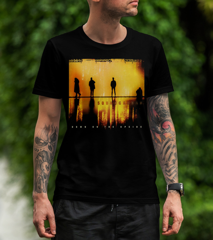 Soundgarden Down On The Upside Silhouettes Reflecting On Stage T-Shirt