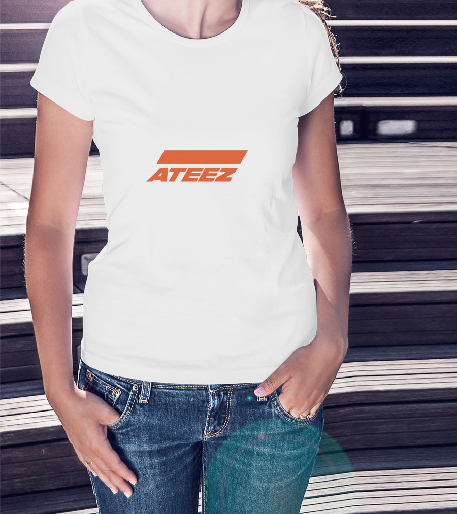 ATEEZ Orange Logo Fandom Merchandise T-Shirt