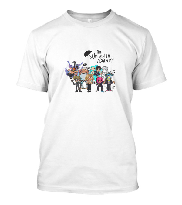The Umbrella Academy Cartoon Characters Group T-Shirt
