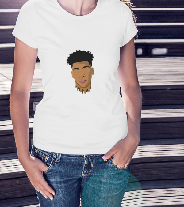 NLE Choppa Stylized Portrait Face T-Shirt