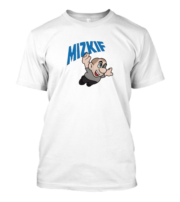 Mizkif Cartoon Character Flying Action Hero Pose T-Shirt