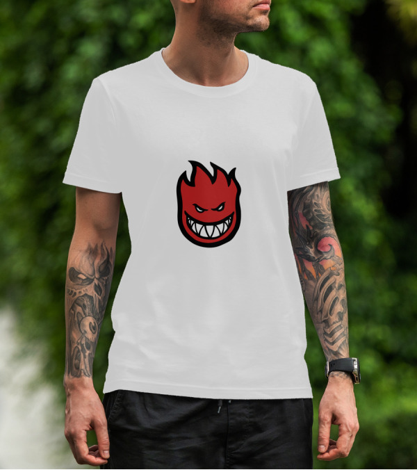 Thrasher Spitfire Logo Classic Flame T-Shirt