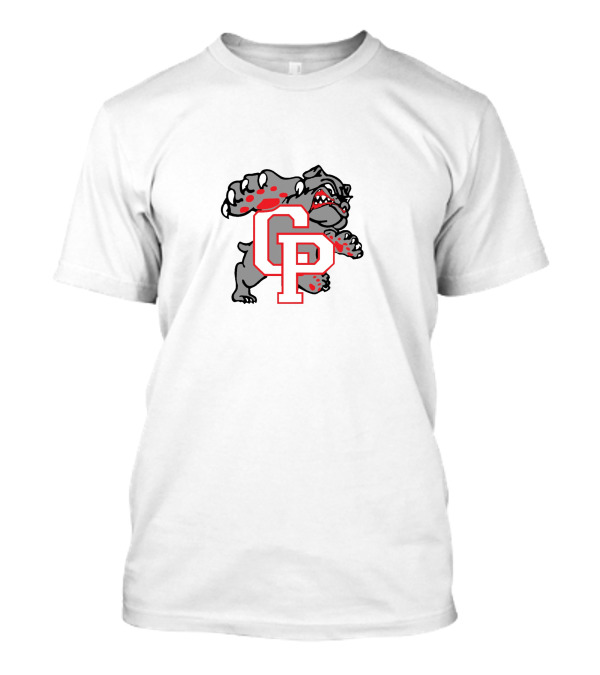 CP Bulldog Logo With Fierce Mascot T-Shirt
