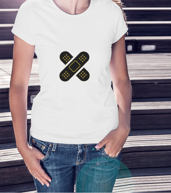 Mothica Bandaid Cross T-Shirt