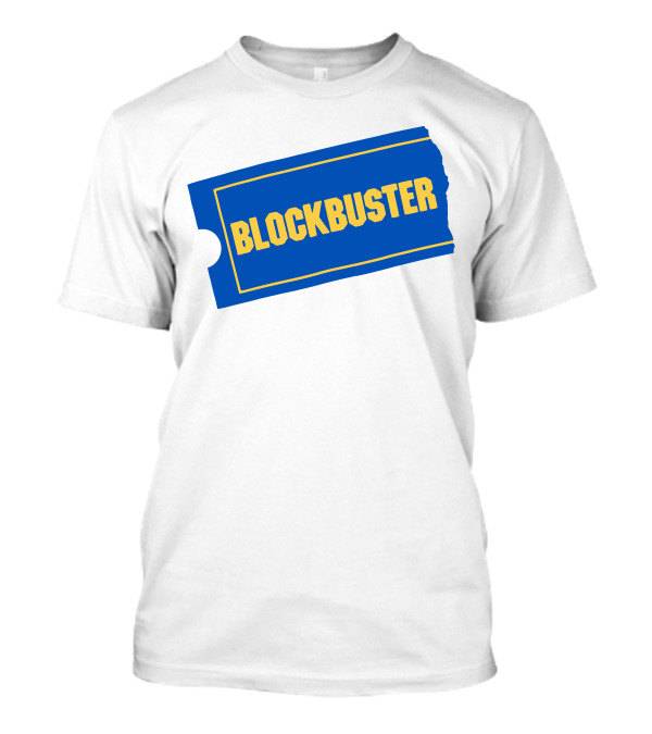 Blockbuster Blue Ticket Logo Nostalgia T-Shirt