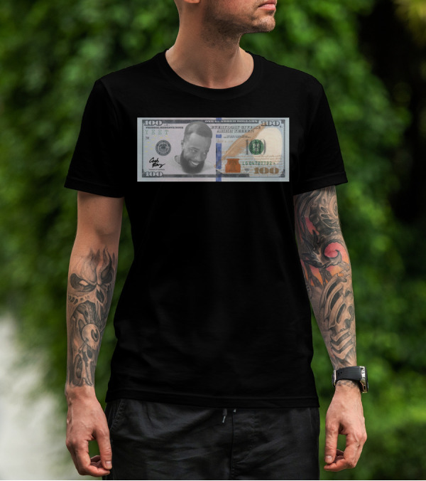 Cashnasty Merch Hundred Dollar Bill Face T-Shirt