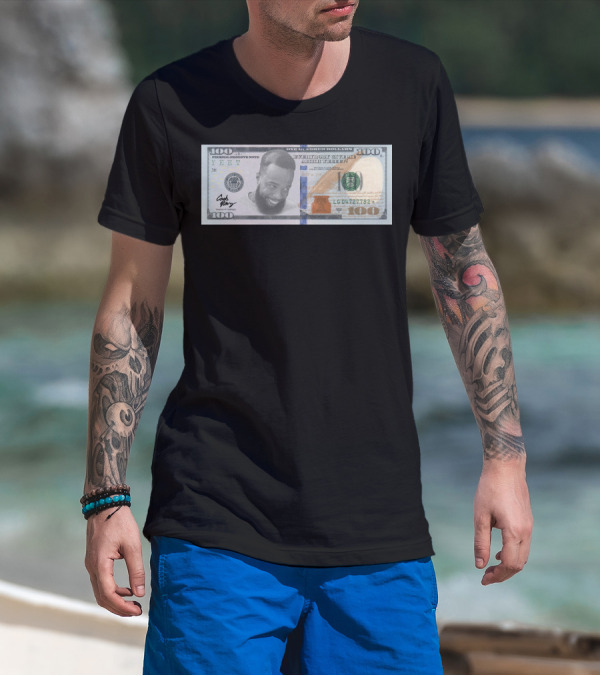 Cashnasty Merch Hundred Dollar Bill Face T-Shirt