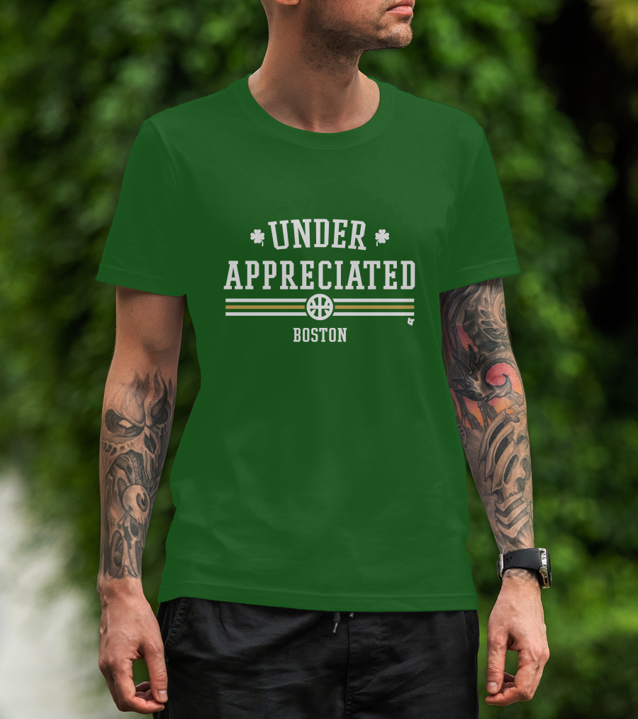 Under Appreciated Boston Basketball Green Shamrocks T-Shirt