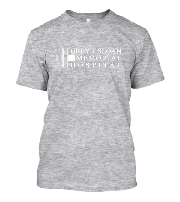 Grey Sloan Memorial Hospital Logo Text Medical Drama Series Reference T-Shirt