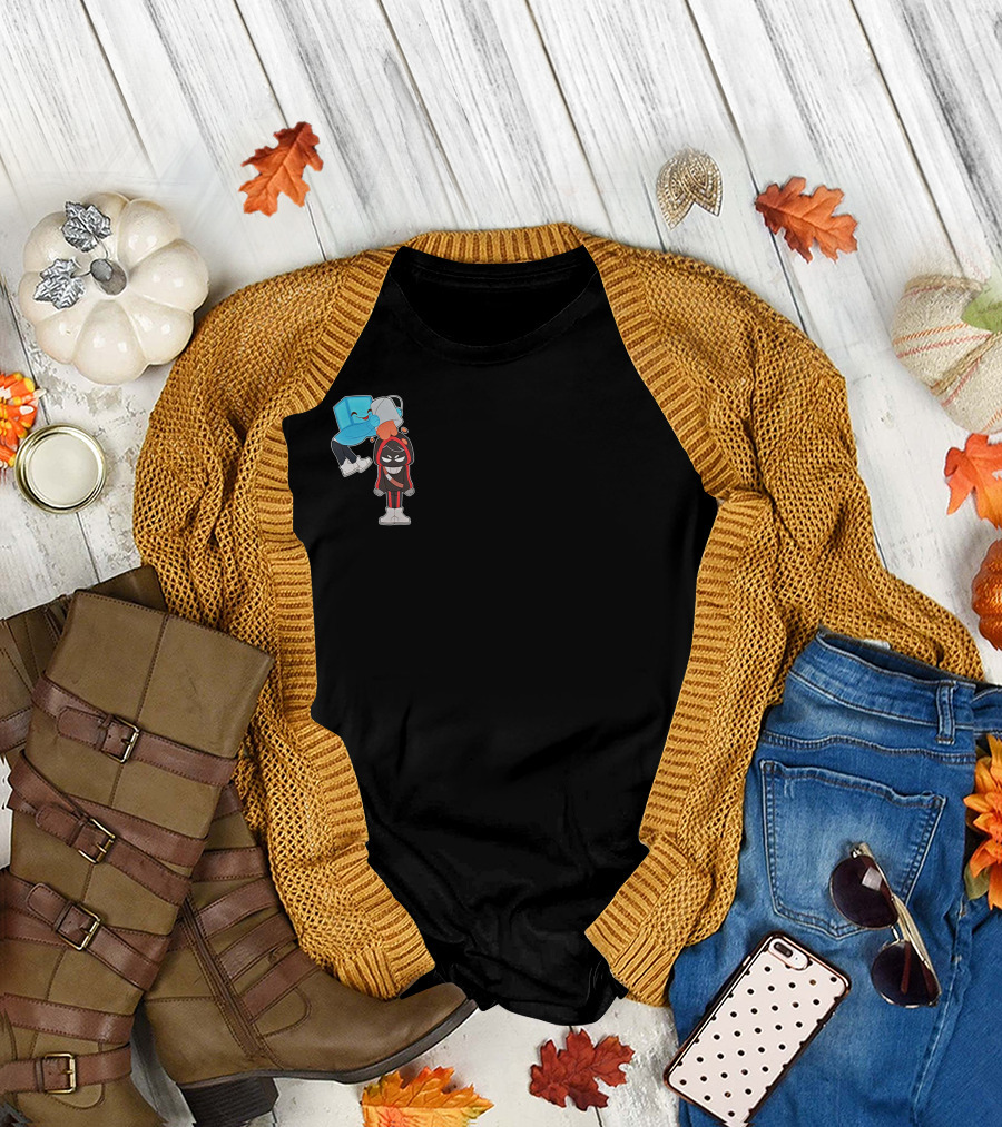 Skeppy April Fools Merch Skeppy And BadBoyHalo Cartoon Characters T-Shirt