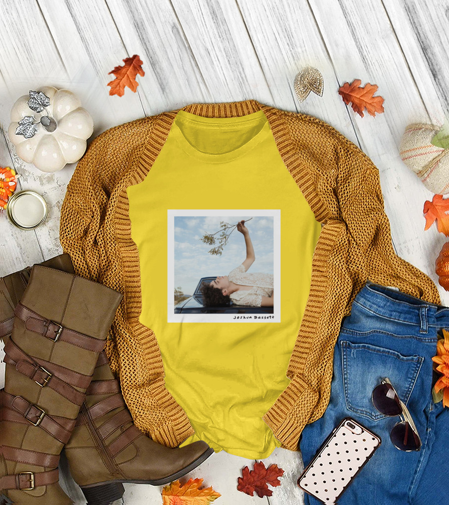 Joshua Bassett Floral Pose Vintage Aesthetic T-Shirt