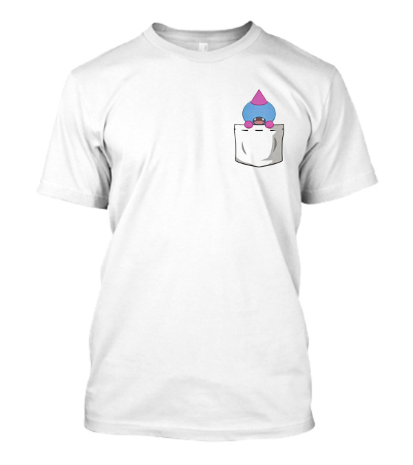 Sayumi Woody Character Pocket Blue Pink Cone Hat Merch T-Shirt
