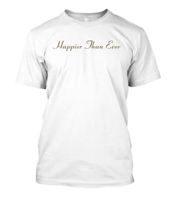 Billie Eilish Merch Happier Than Ever Collection T-Shirt